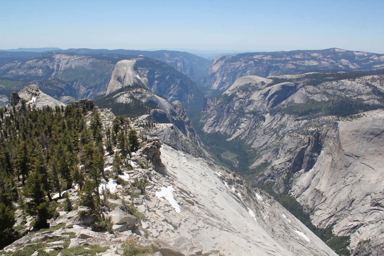 half dome from clouds rest