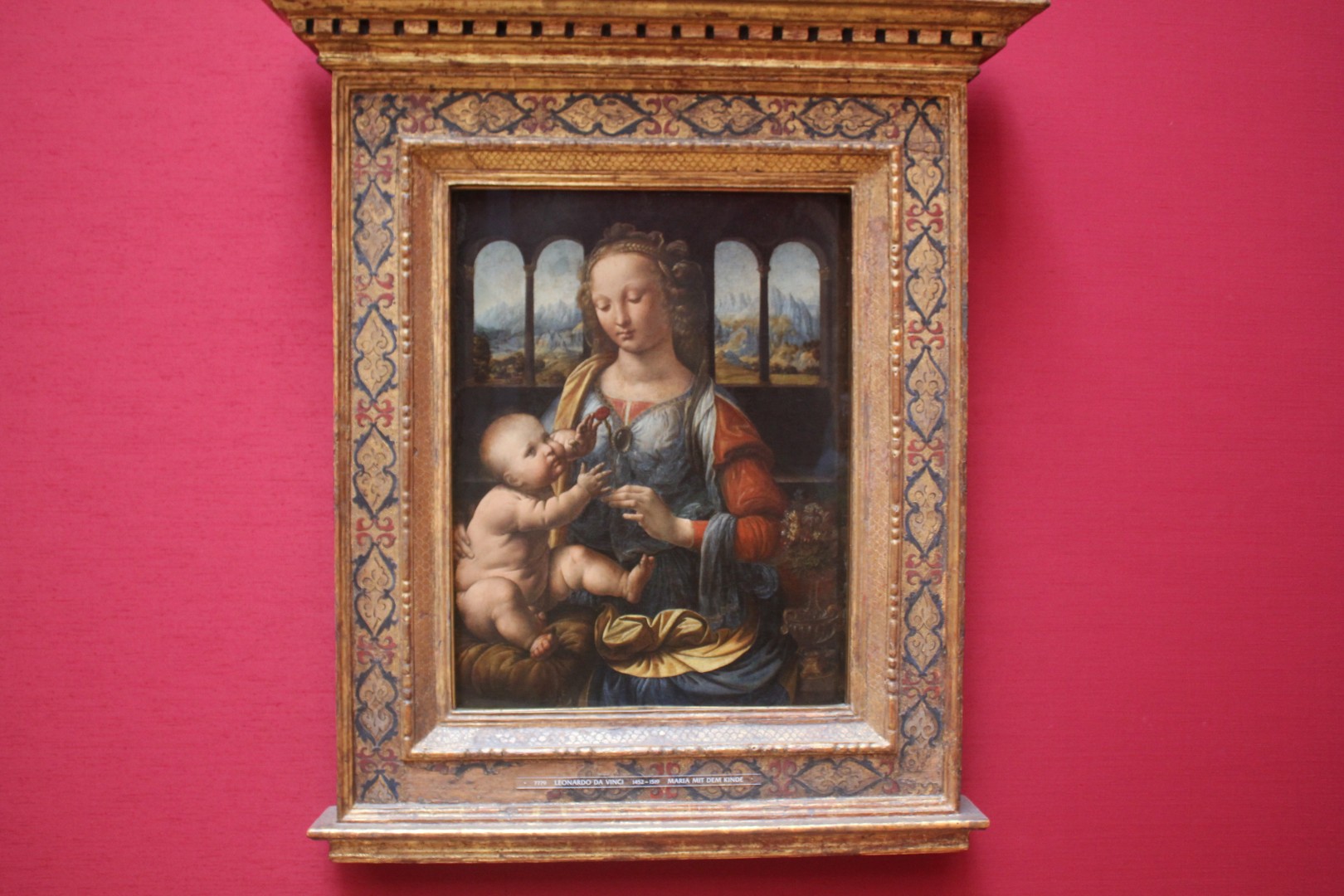 Leonardo da Vinci - The Madonna of the Carnation