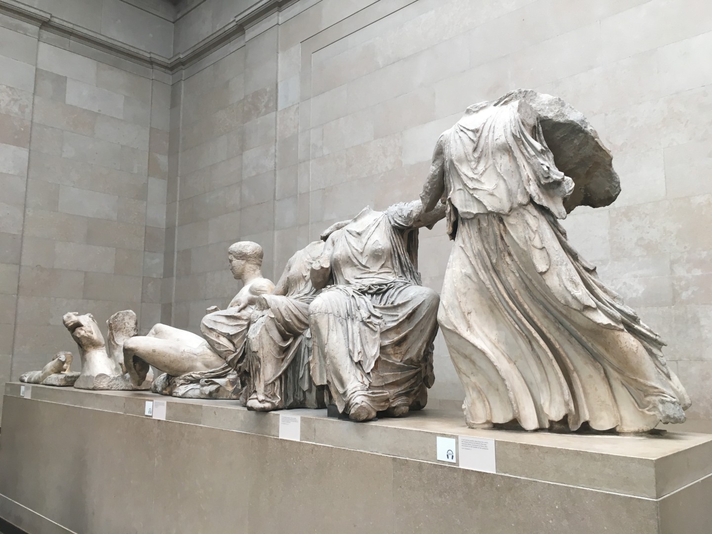 Pediment Sculptures - Helios, Dionysos, Demeter, Kore, and Artemis