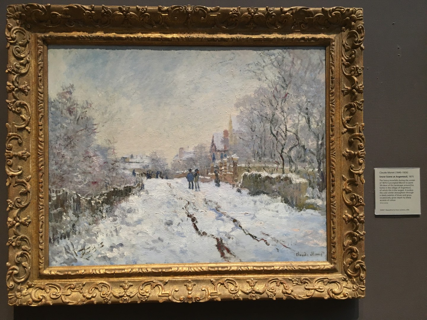 Claude Monet - Snow Scene at Argenteuil