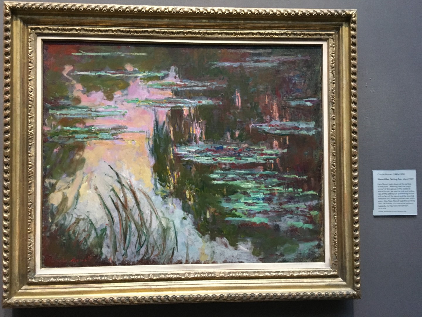 Claude Monet - Water-Lilies, Setting Sun