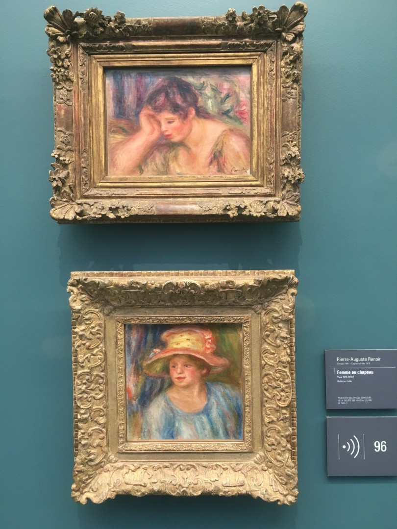Pierre-Auguste Renoir Femme accoudée femme au chapeau
