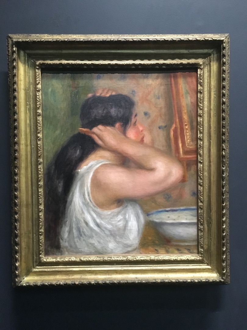 Pierre-Auguste Renoir La toilette : femme se peignant