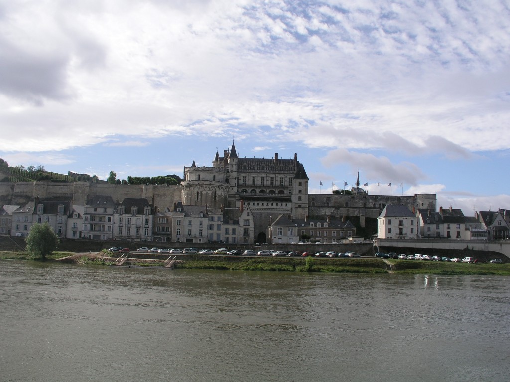 Amboise Château from L'Ile D'Or on the Loire River