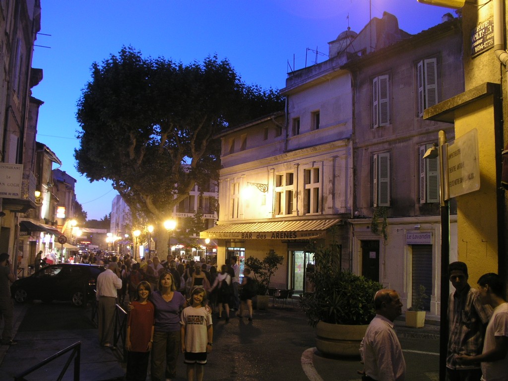 Place Voltair at dusk