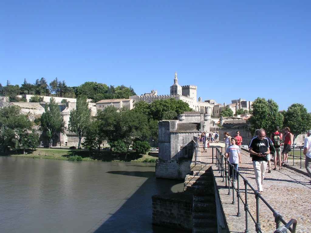 Palace of the Popes from Pont d'Avignon